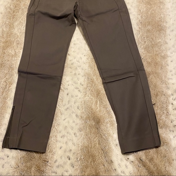 COPY - BANANA REPUBLIC SLIM DRESS PANT TROUSERS w/ ANKLE ZIPPERS + POCKETS in G… - Picture 5 of 7